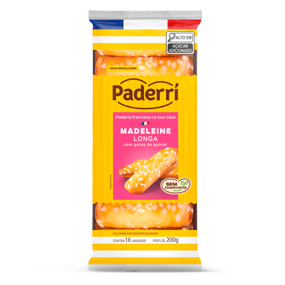 Madeleine Paderrí Longa Com Gotas De Açúcar 200g